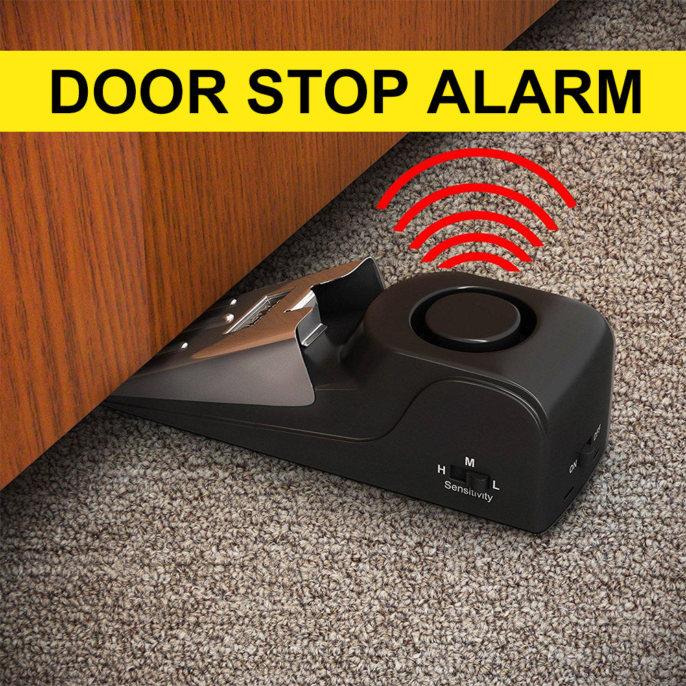 Smart Door Stop Alarm - Protect Your Home & Hotel Room! - Easy Use Gadgets