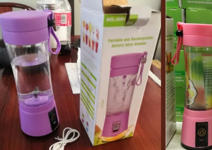 Blend Anywhere: USB Rechargeable Portable Blender for Fresh Juices